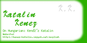 katalin kenez business card